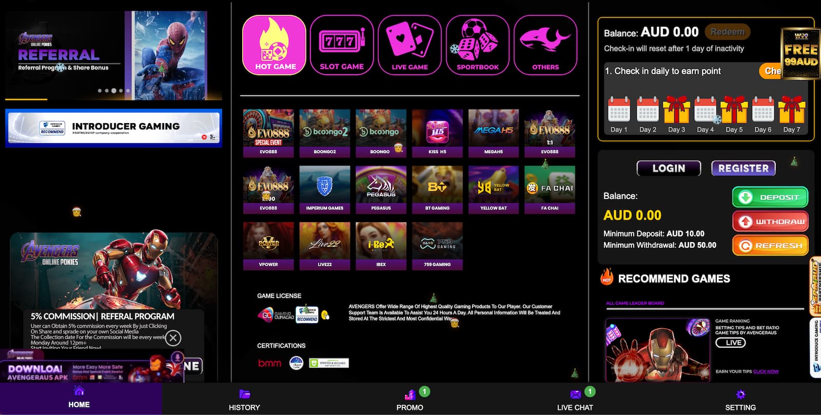Avengers Casino